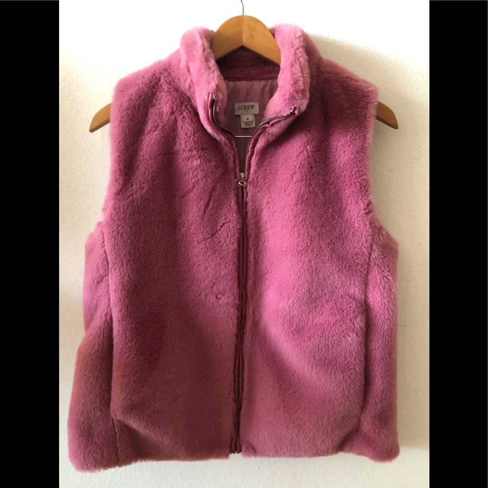 Faux fur vest